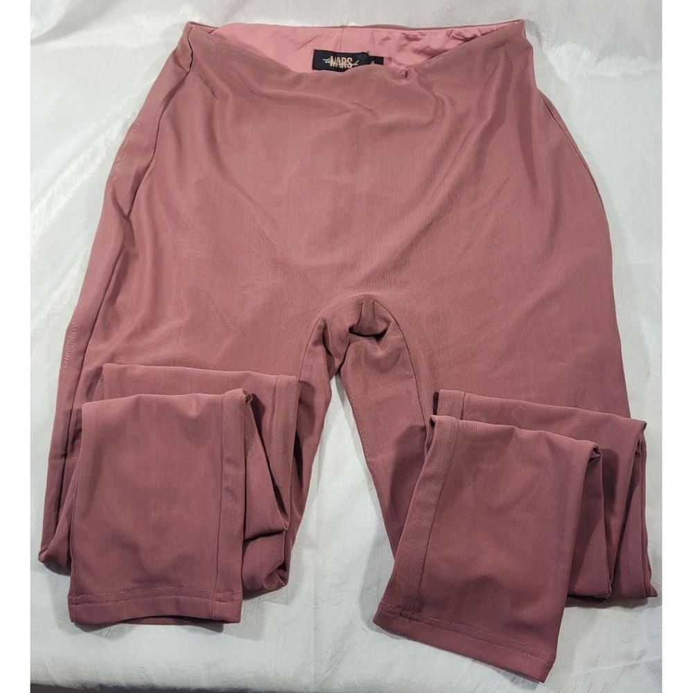 Mars The Label Women's Mesh Leggings - Mauve Pink - Size 6